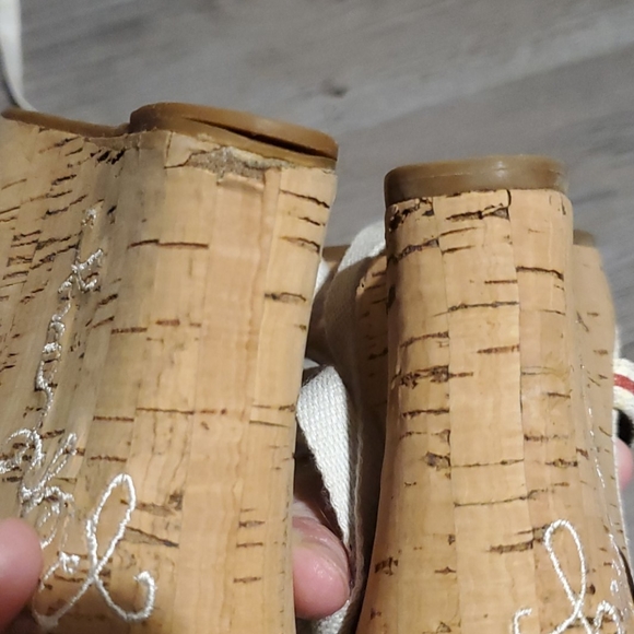 Replay Footwear | Strappy Cork Wedge Strappy Sandals | 36 | White - Picture 4 of 7